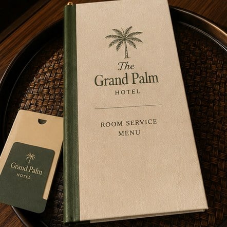 Customized menus for hotels and resorts