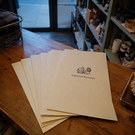 Personalized takeout menus — customer photo